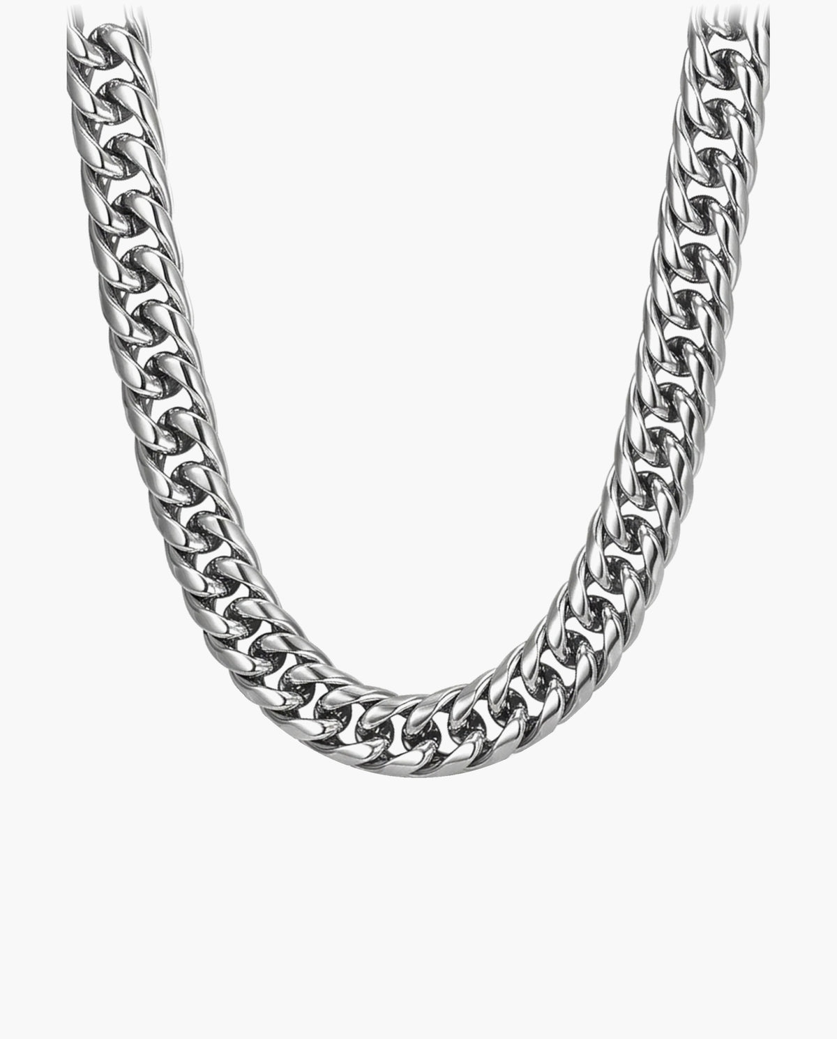 Marco Maveri Franco Link Chain Necklace, Silver, 13 mm wide