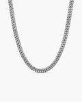 Marco Maveri Franco Link Chain Necklace, Silver, 6 mm wide