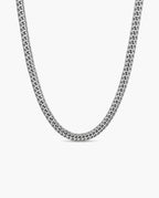 Marco Maveri Franco Link Chain Necklace, Silver, 6 mm wide
