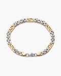 Marco Maveri Geometric Link Byzantine Bracelet, Silver / Gold
