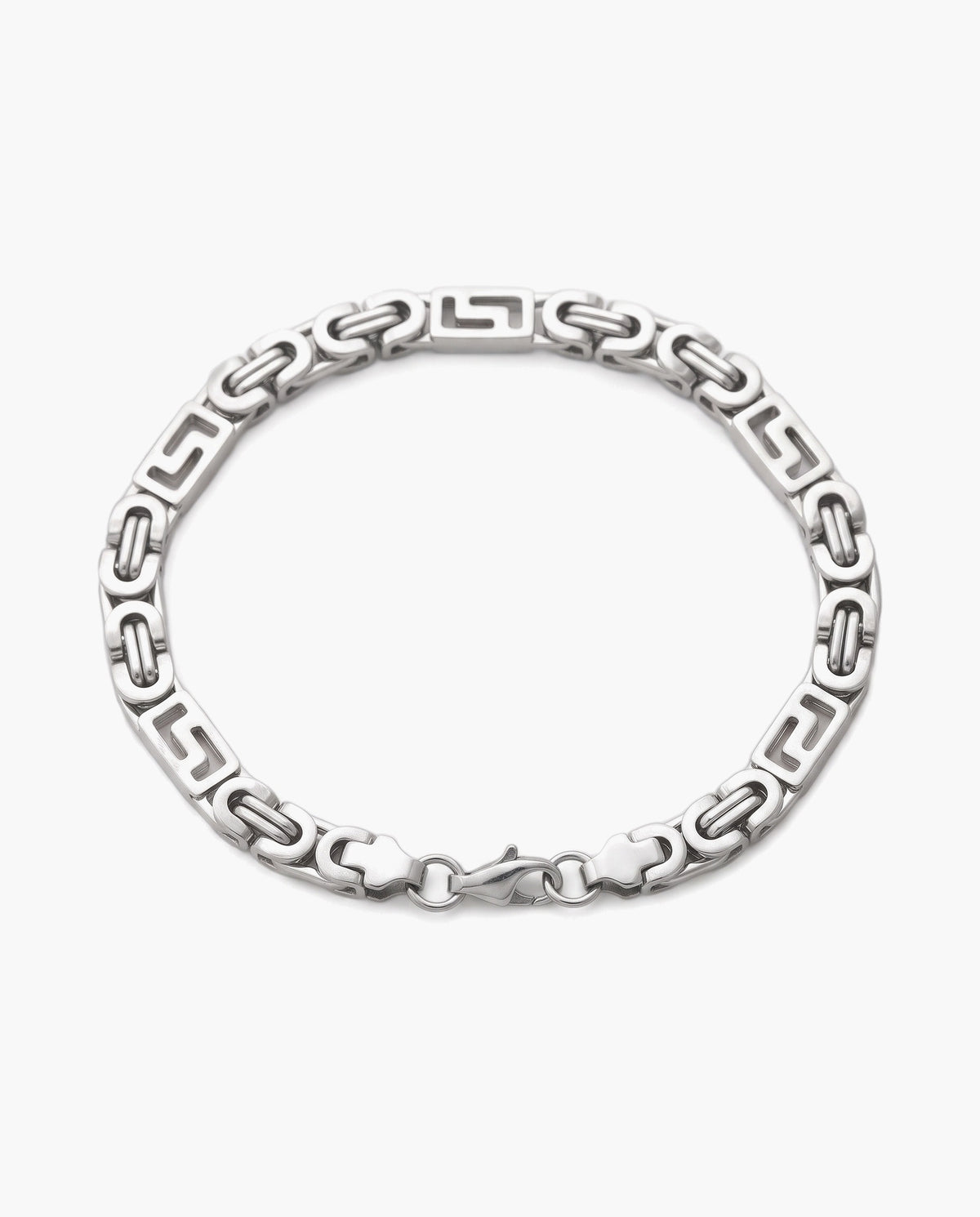 Marco Maveri Geometric Link Byzantine Bracelet, Silver