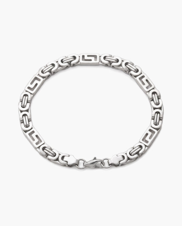 Marco Maveri Geometric Link Byzantine Bracelet, Silver