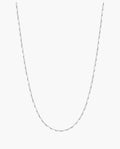 Marco Maveri Geometric Link Chain in Stainless Steel, Silver, 2 mm wide