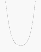 Marco Maveri Geometric Link Chain in Stainless Steel, Silver, 2 mm wide