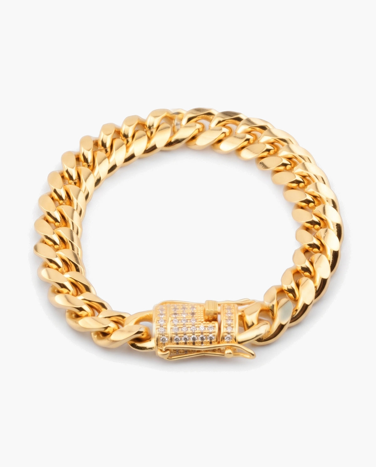 Marco Maveri Gold-Tone Cuban Link Bracelet, Gold, 10 mm wide