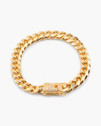 Marco Maveri Gold-Tone Cuban Link Bracelet, Gold, 8 mm wide