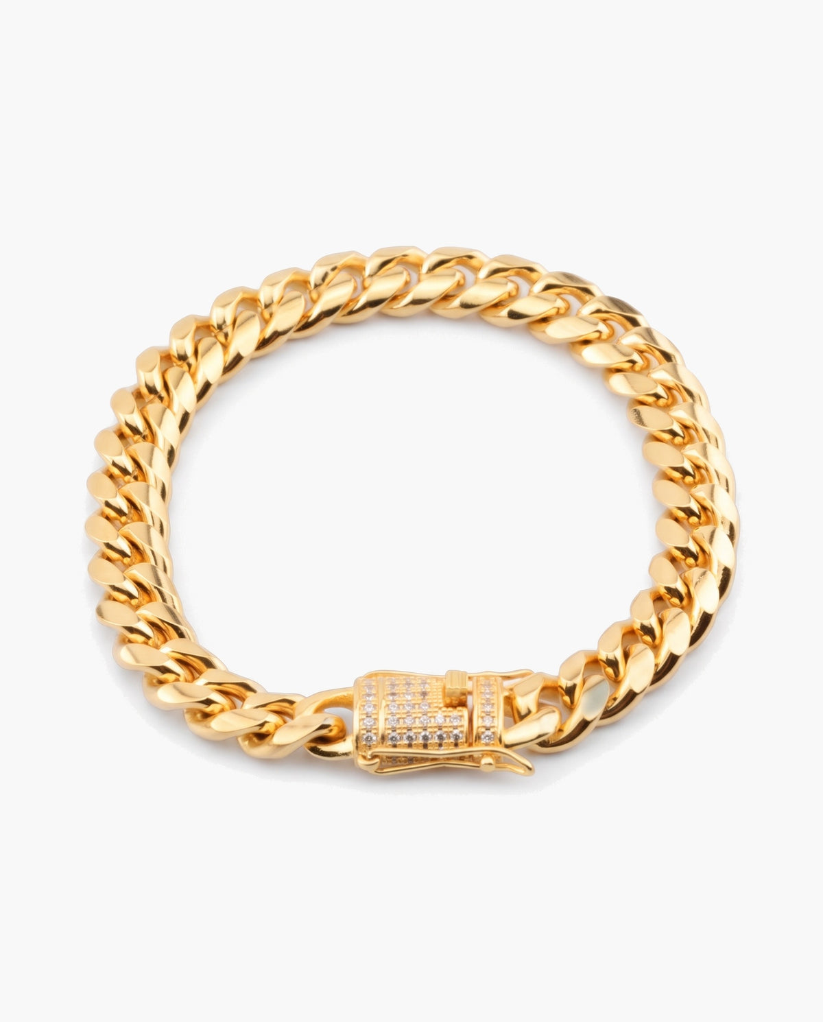 Marco Maveri Gold-Tone Cuban Link Bracelet, Gold, 8 mm wide