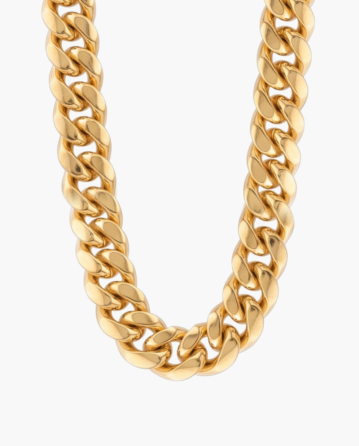 Marco Maveri Gold-Tone Cuban Link Chain, Gold, 16 mm wide