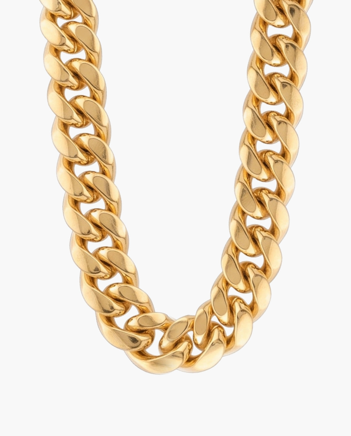 Marco Maveri Gold-Tone Cuban Link Chain, Gold, 18 mm wide