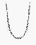 Marco Maveri Heavy Curb Chain Necklace, Silver, 6 mm wide