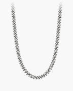 Marco Maveri Heavy Curb Chain Necklace, Silver, 6 mm wide