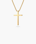 Marco Maveri Minimalist Cross Pendant Necklace, Gold