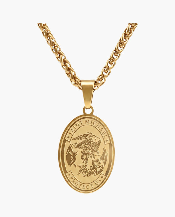 Marco Maveri Oval Medallion Pendant Necklace, Gold