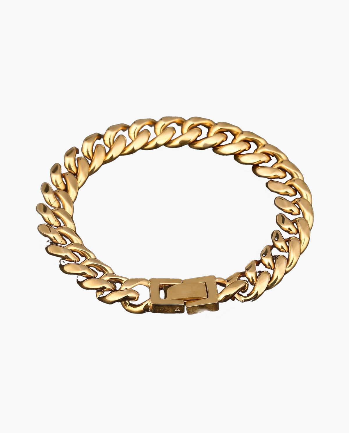 Marco Maveri Polished Cuban Link Bracelet, Gold