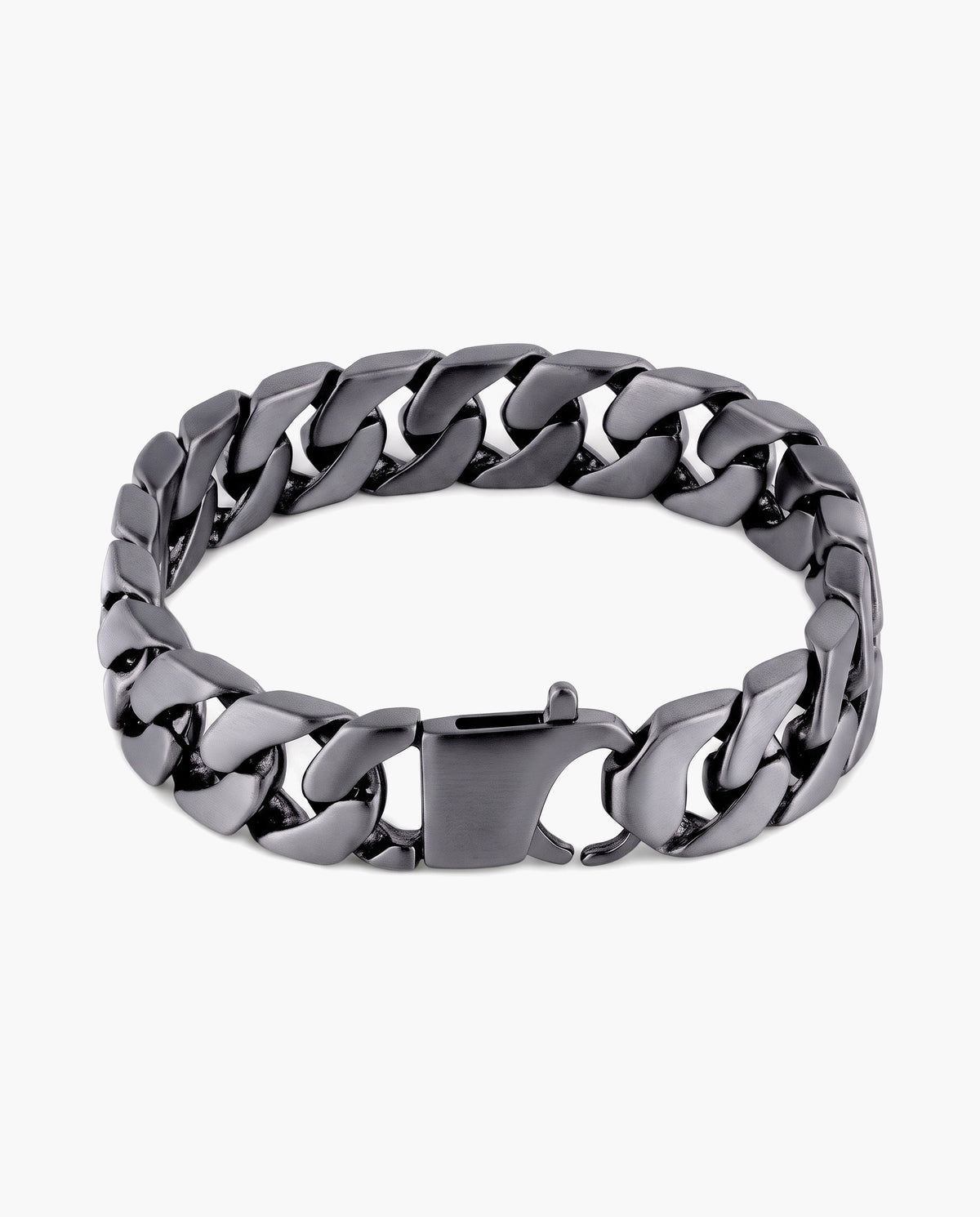 Marco Maveri Polished Curb Link Bracelet, Black