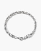 Marco Maveri Rope Chain Bracelet in Stainless Steel, Silver