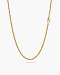 Marco Maveri Rope Chain in Gold-Tone Titanium Steel, Gold