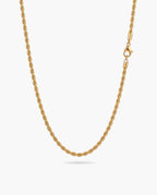 Marco Maveri Rope Chain in Gold-Tone Titanium Steel, Gold