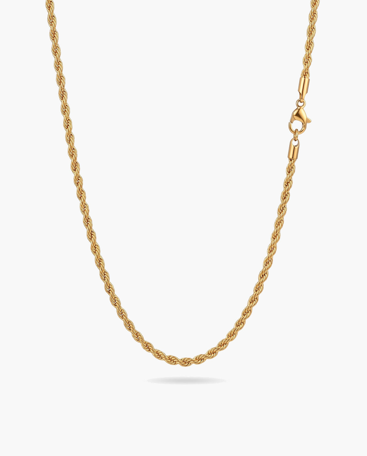 Marco Maveri Rope Chain in Gold-Tone Titanium Steel, Gold