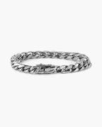 Marco Maveri Silver Cuban Link Bracelet, Silver, 6 mm wide