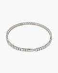 Marco Maveri Tennis Bracelet with Cubic Zirconia, Silver, 3 mm wide