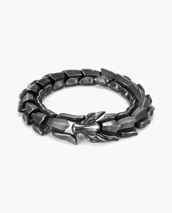 Marco Maveri Titanium Steel Keel Link Bracelet, Black