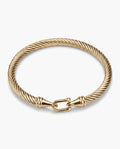 Marco Maveri Twisted Steel Hook Bangle, Gold