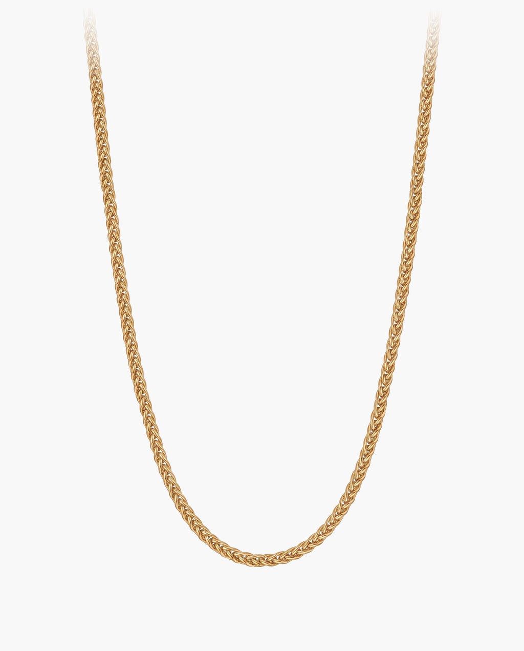 Marco Maveri Wheat Link Chain in Titanium Steel, Gold