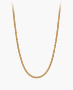 Marco Maveri Wheat Link Chain in Titanium Steel, Gold
