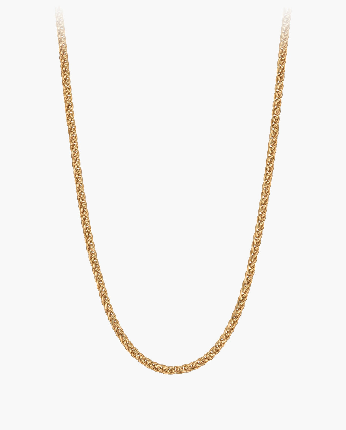 Marco Maveri Wheat Link Chain in Titanium Steel, Gold
