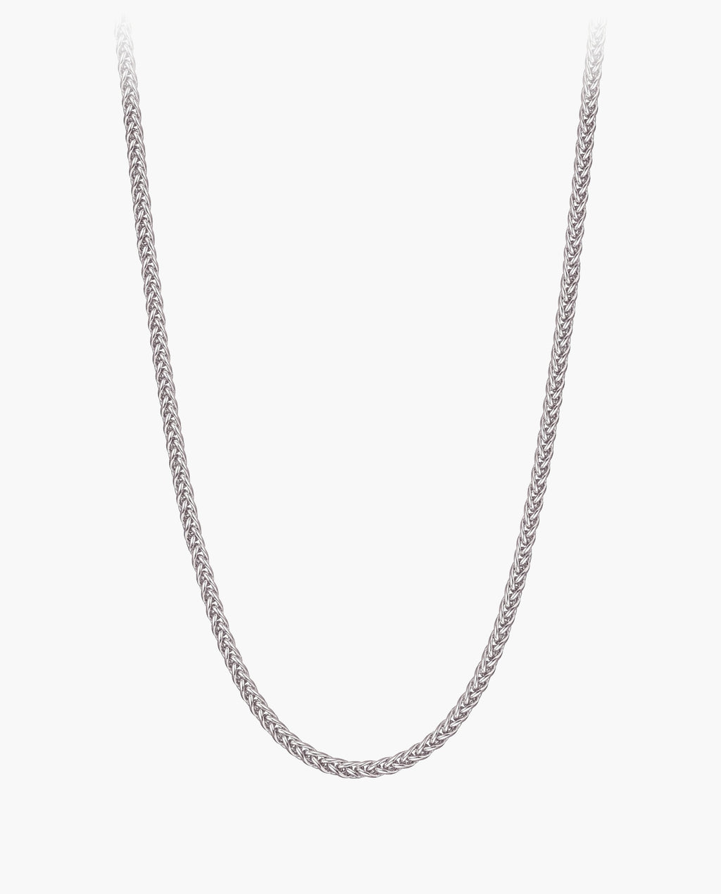 Marco Maveri Wheat Link Chain in Titanium Steel, Silver