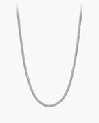 Marco Maveri Wheat Link Chain in Titanium Steel, Silver