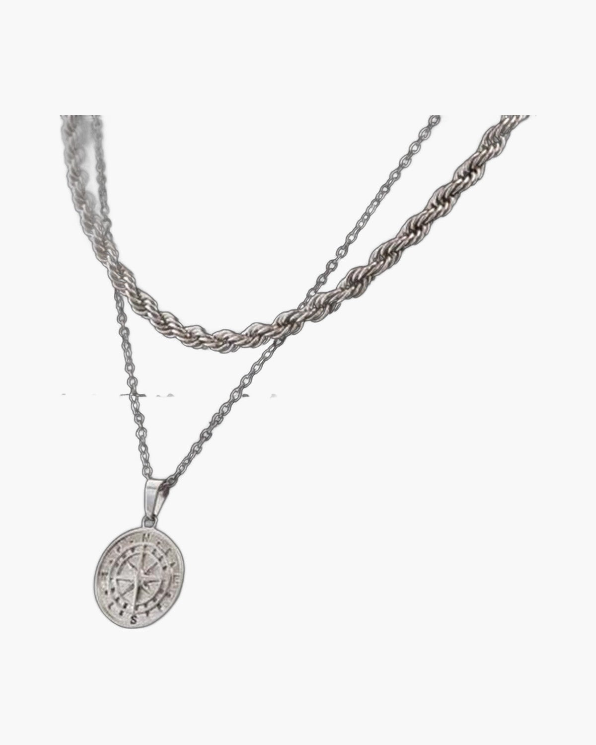 Navigational Compass Pendant Necklace view 7