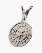 Navigational Compass Pendant Necklace view 4