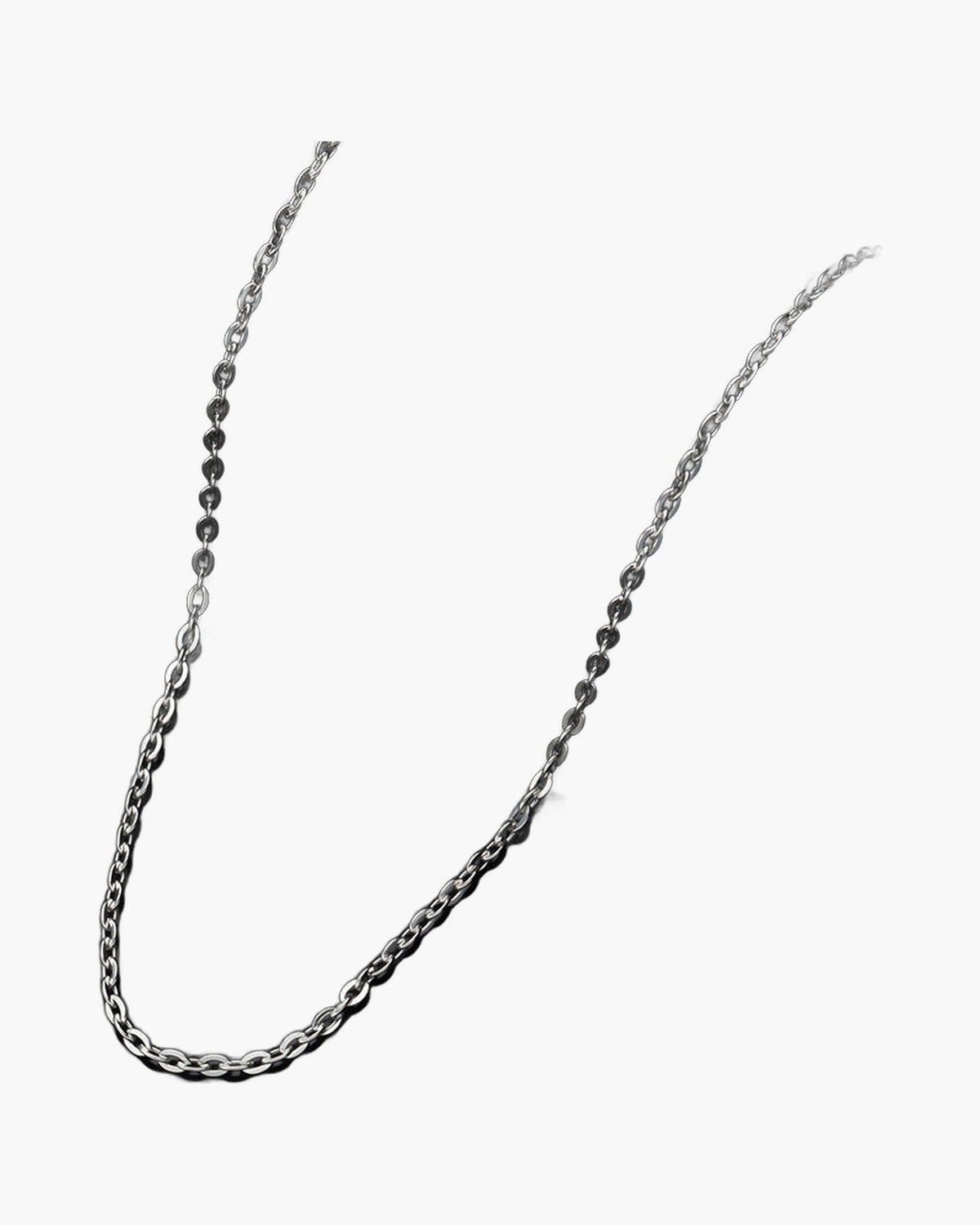 O-Link Chain Necklace in Titanium Steel view 2