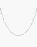 O-Link Chain Necklace in Titanium Steel view 3