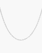 O-Link Chain Necklace in Titanium Steel view 3