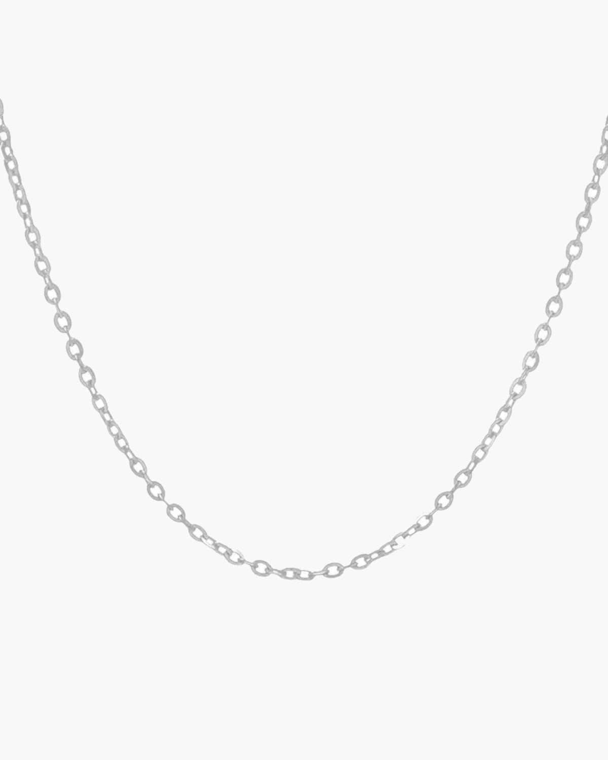 O-Link Chain Necklace in Titanium Steel view 3