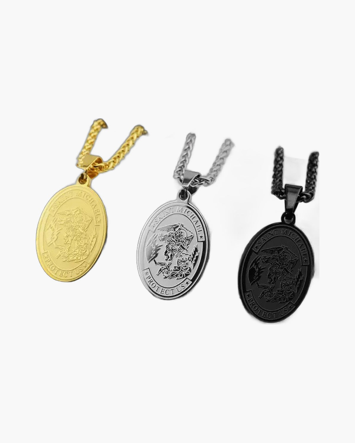 Oval Medallion Pendant Necklace view 2