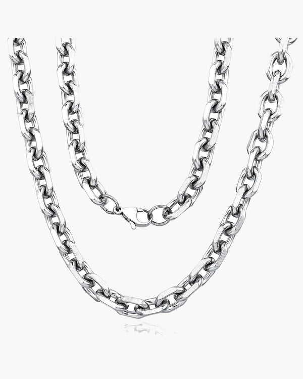 Polished Cable Link Chain Necklace
