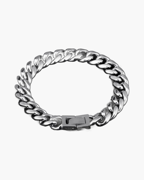 Polished Cuban Link Bracelet view 2