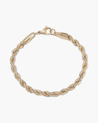 Rope Chain Bracelet in Stainless Steel view 7