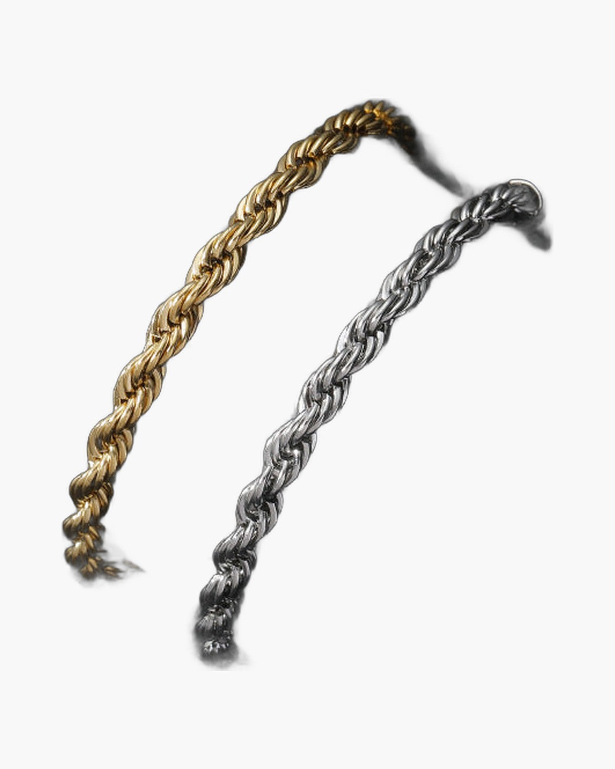 Rope Chain Bracelet in Stainless Steel view 2