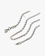 Rope Chain in Gold-Tone Titanium Steel