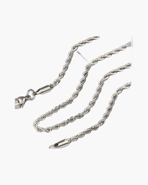 Rope Chain in Gold-Tone Titanium Steel