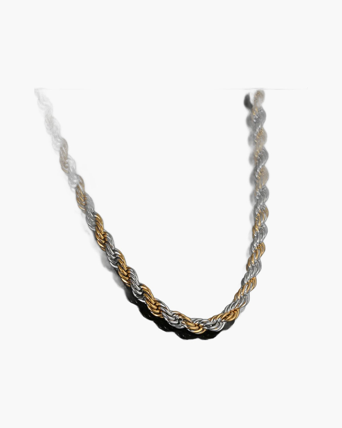 Rope Chain in Gold-Tone Titanium Steel view 5