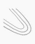 Rope Chain Necklace in Stainless Steel view 2