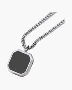 Square Pendant Box Chain Necklace view 5