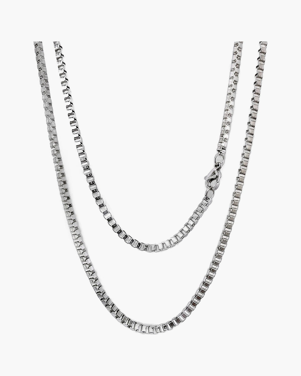 Stainless Steel Box Chain Necklace view 8