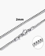 Stainless Steel Box Chain Necklace view 15